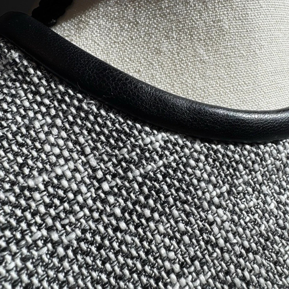 Theory Sleeveless Hi Crew Neck Dress Size 8 Black Tweed Canvas Mini‎ $395 Retail - Picture 5 of 9